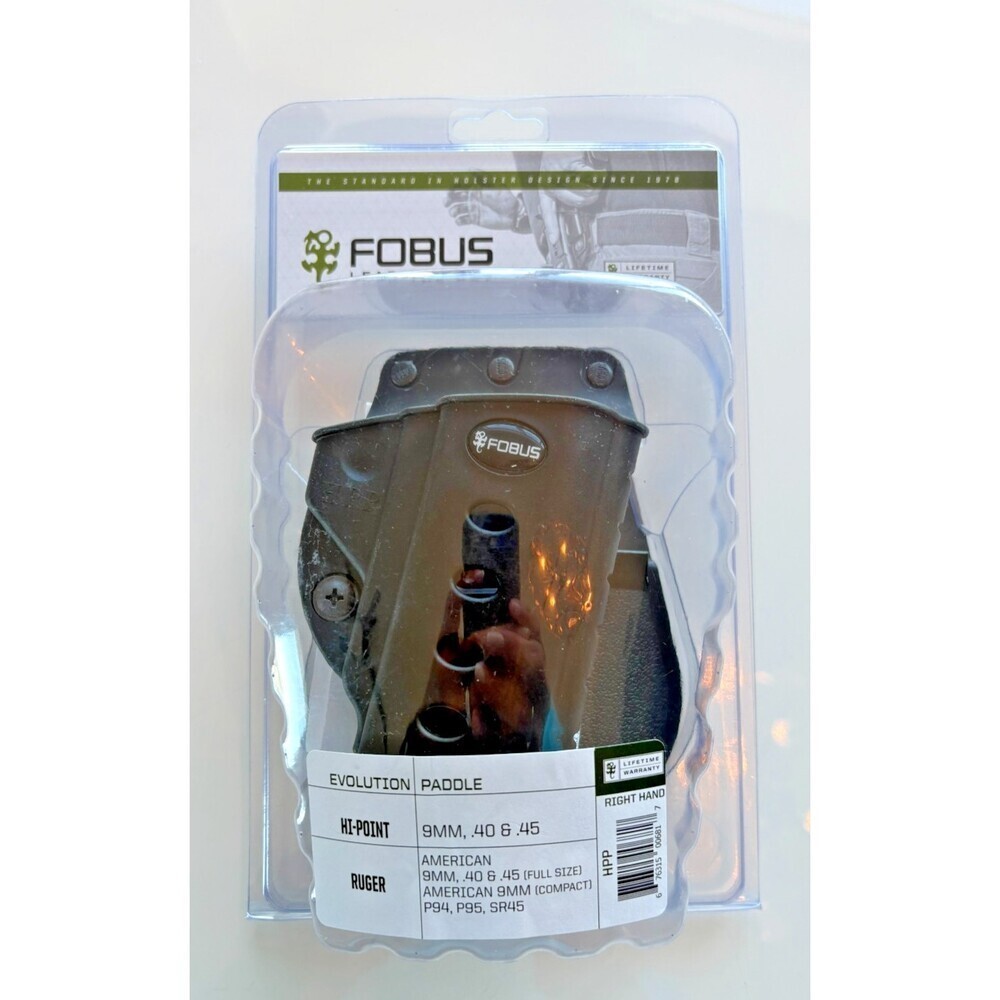 ELITE FOBUS TACTICAL PADDLE HOLSTER for HI POINT 45 RUGER P93 P94 P95
